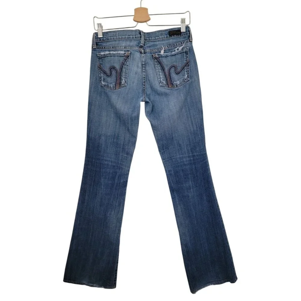 Citizens Of Humanity COH Ric Rac #108 Stretch Low Waist Bootcut Blue Jeans Sz 28 - Picture 2 of 13